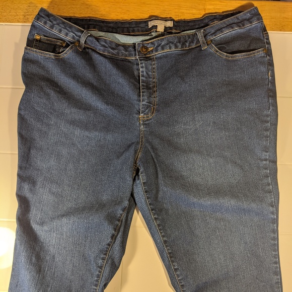 Woman Within Denim - Woman Within Petite Boyfriend Jeans sz 20W Petite